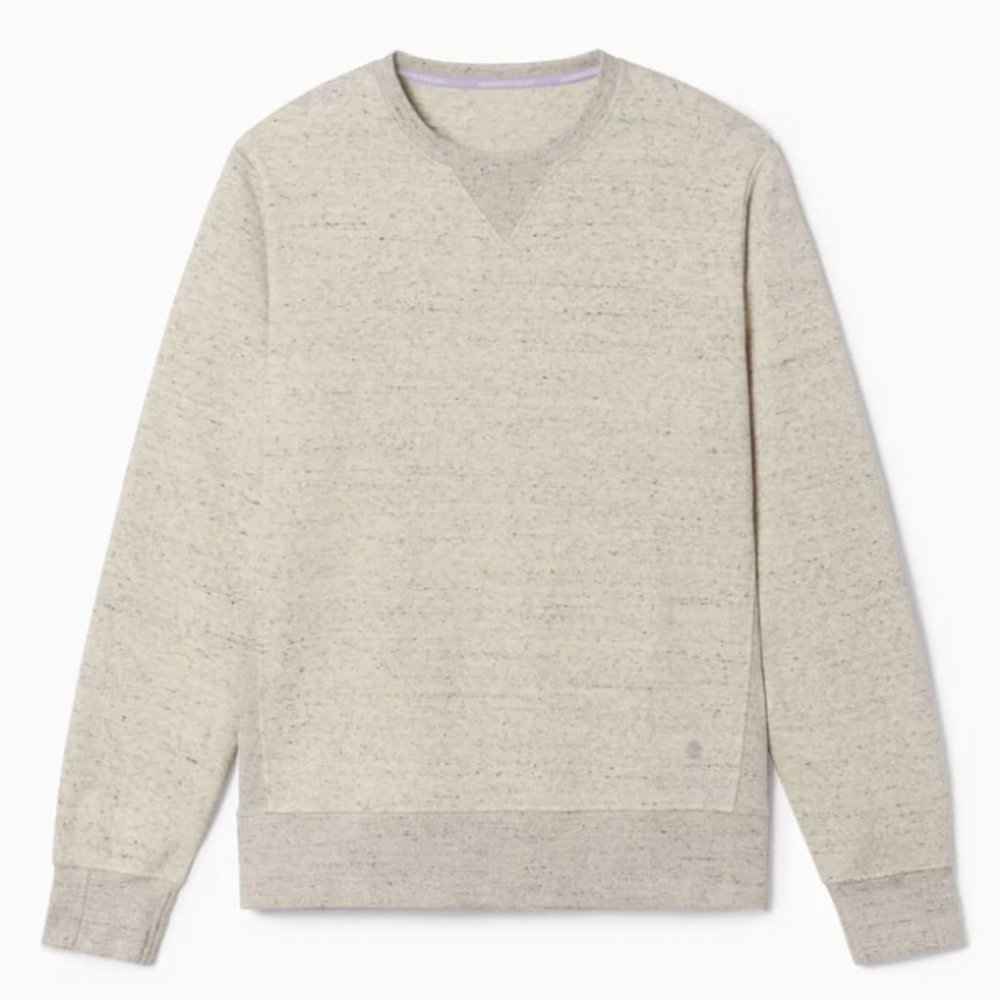 NWT JAMBY'S Salt + Pepper Chilluxe Crew All-New Heavyweight Recycled Fleece XS